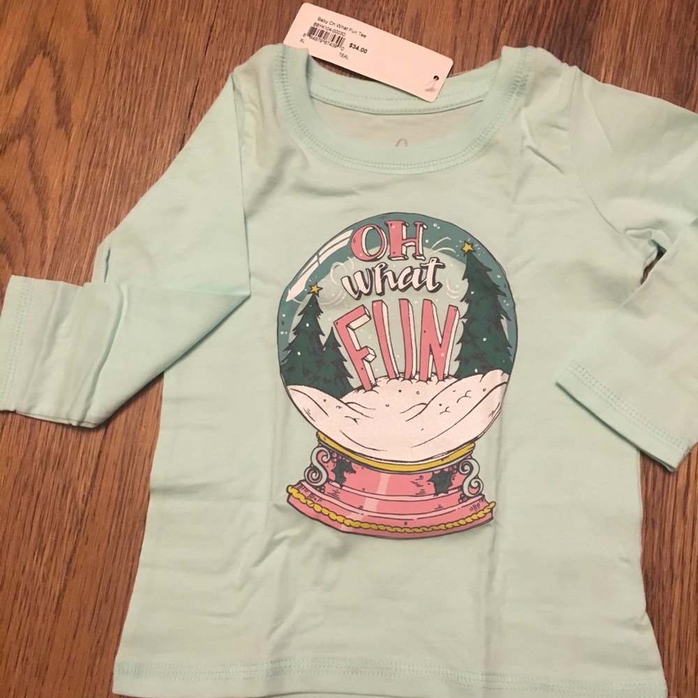 Peek Baby Girl Holiday Long Sleeve Tee,18-24